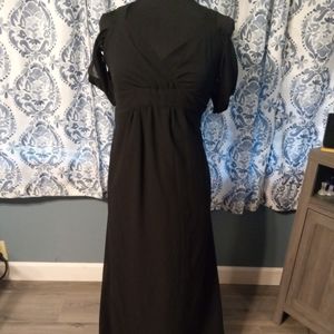 Black split sleeve formal